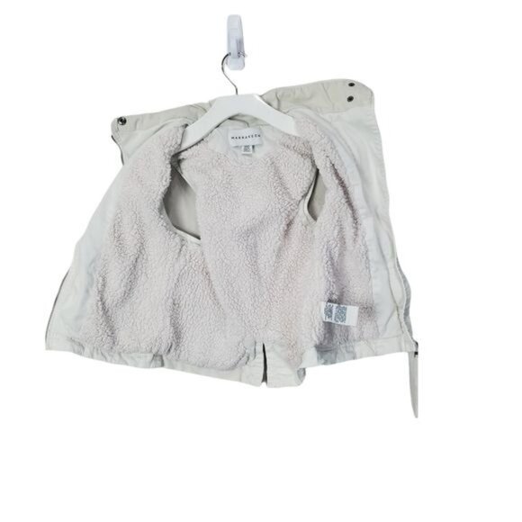 MARRAKECH ANTHRO Womens‎ Vest XXSP Cream Denim Safari Fleece Lined Gorp Granola - Picture 3 of 13